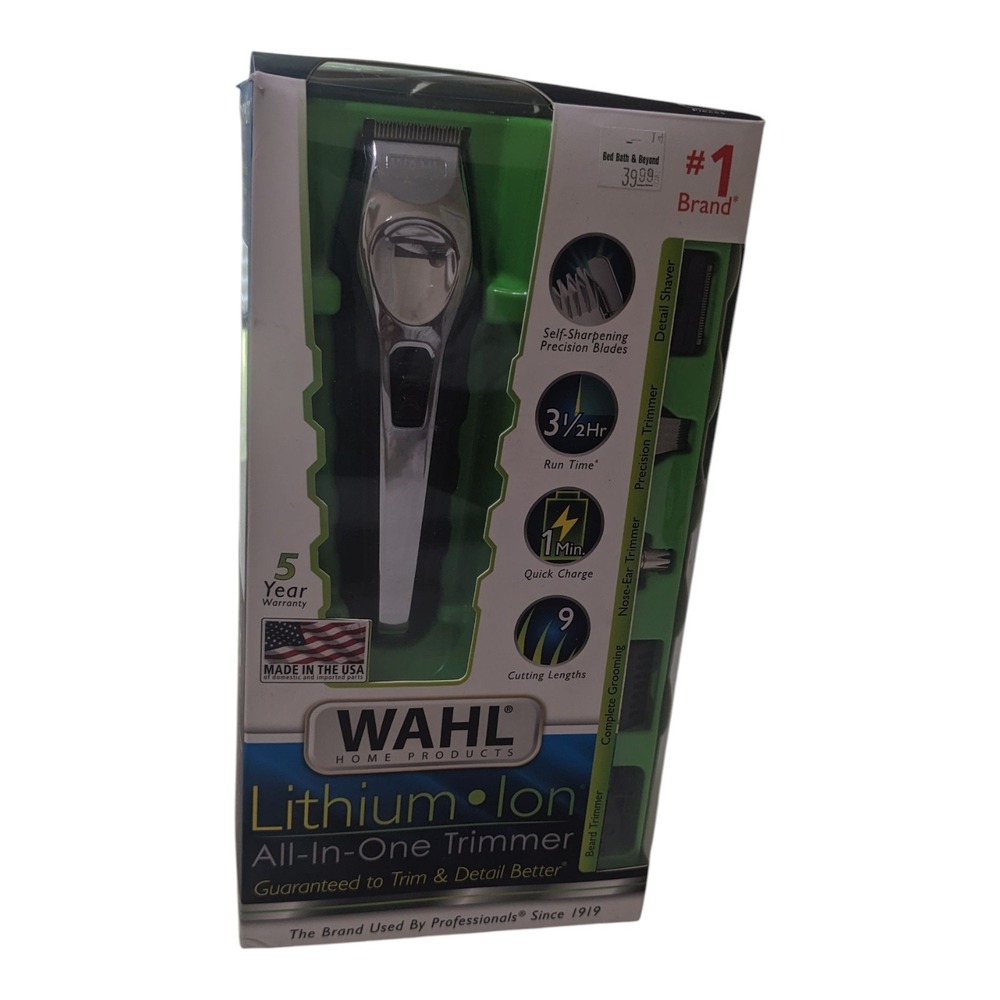 Wahl Lithium Ion All-In-One Trimmer Detail‎ Shaver Precision Blades 9 Lengths